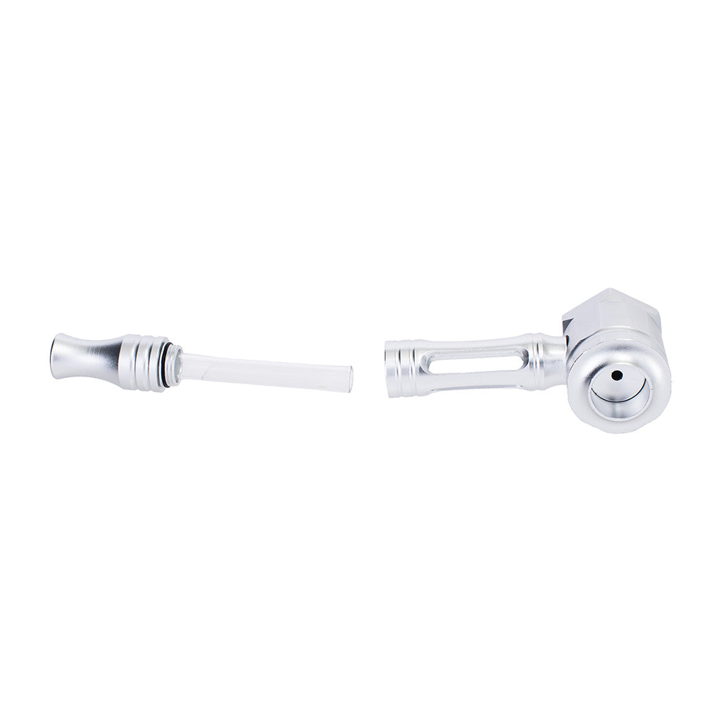 Hex Chamber Aluminum Glass Pipe