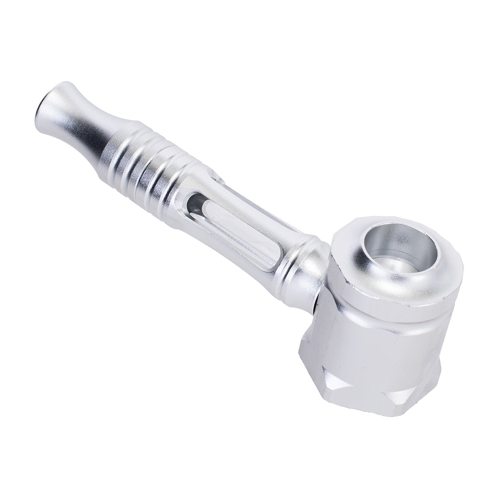Hex Chamber Aluminum Glass Pipe