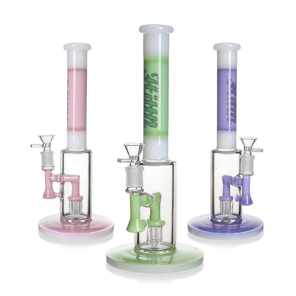 Hittn 6-Arm Tree Perc Straight Tube Bong