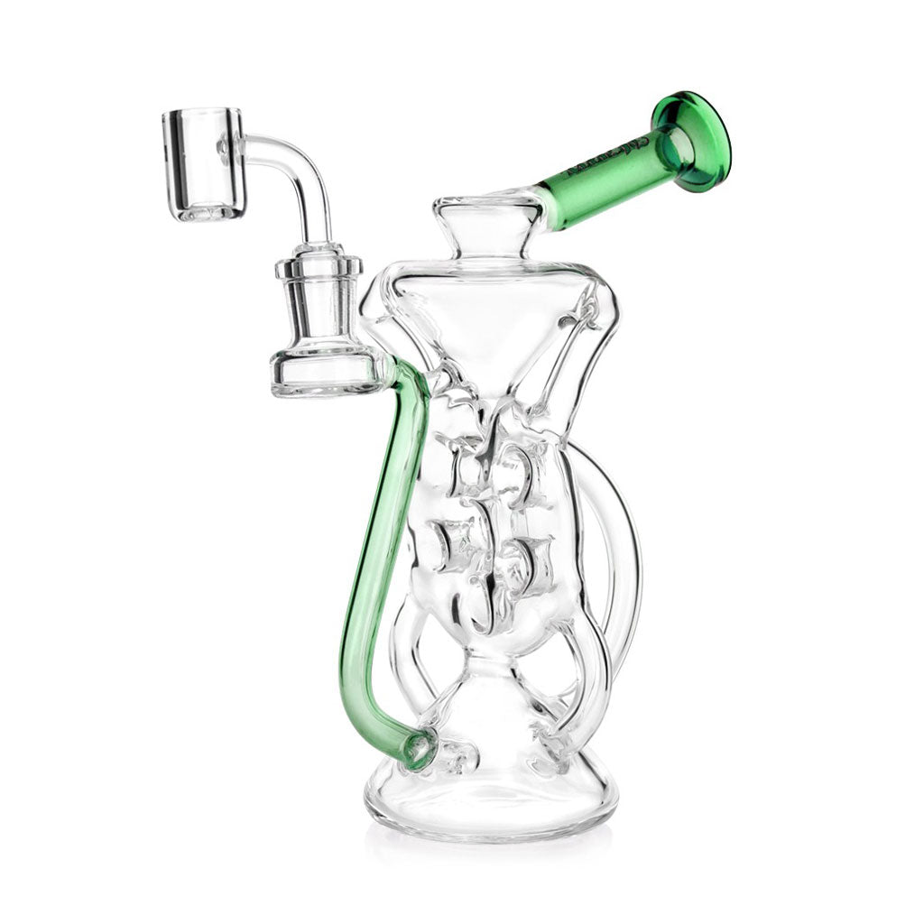 Hittn 6 Hole Swiss Perc Klein Recycler Dab Rig