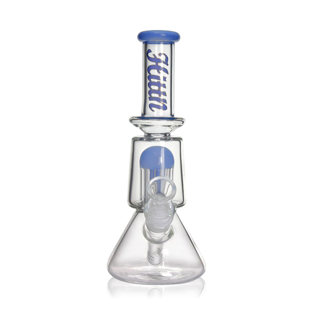 Hittn 8-Arm Tree Perc Beaker Bong With Splash Guard