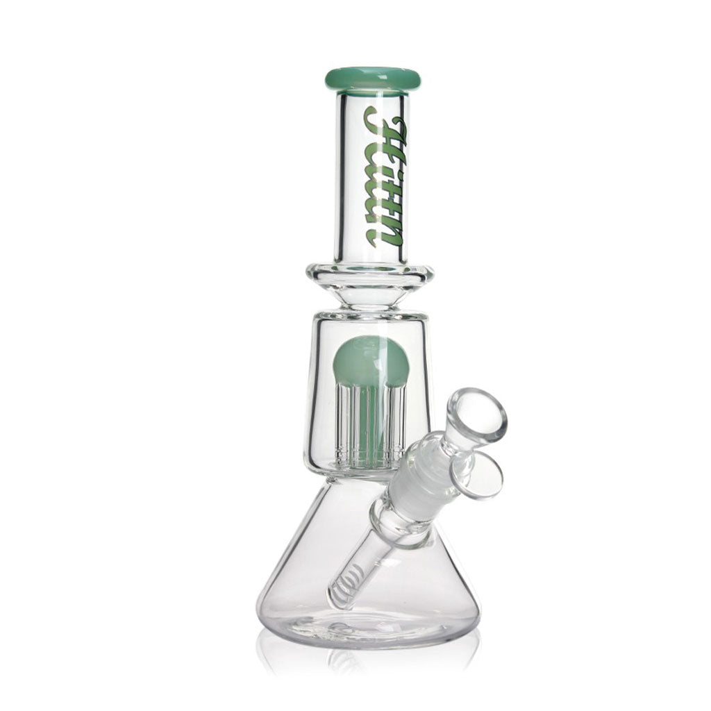 Hittn 8-Arm Tree Perc Beaker Bong With Splash Guard