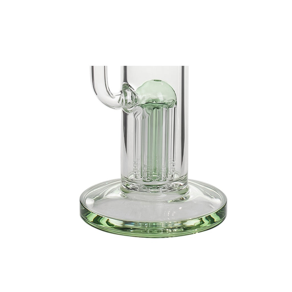 Hittn Stemless 8-Arm Tree Perc Straight Tube Bong
