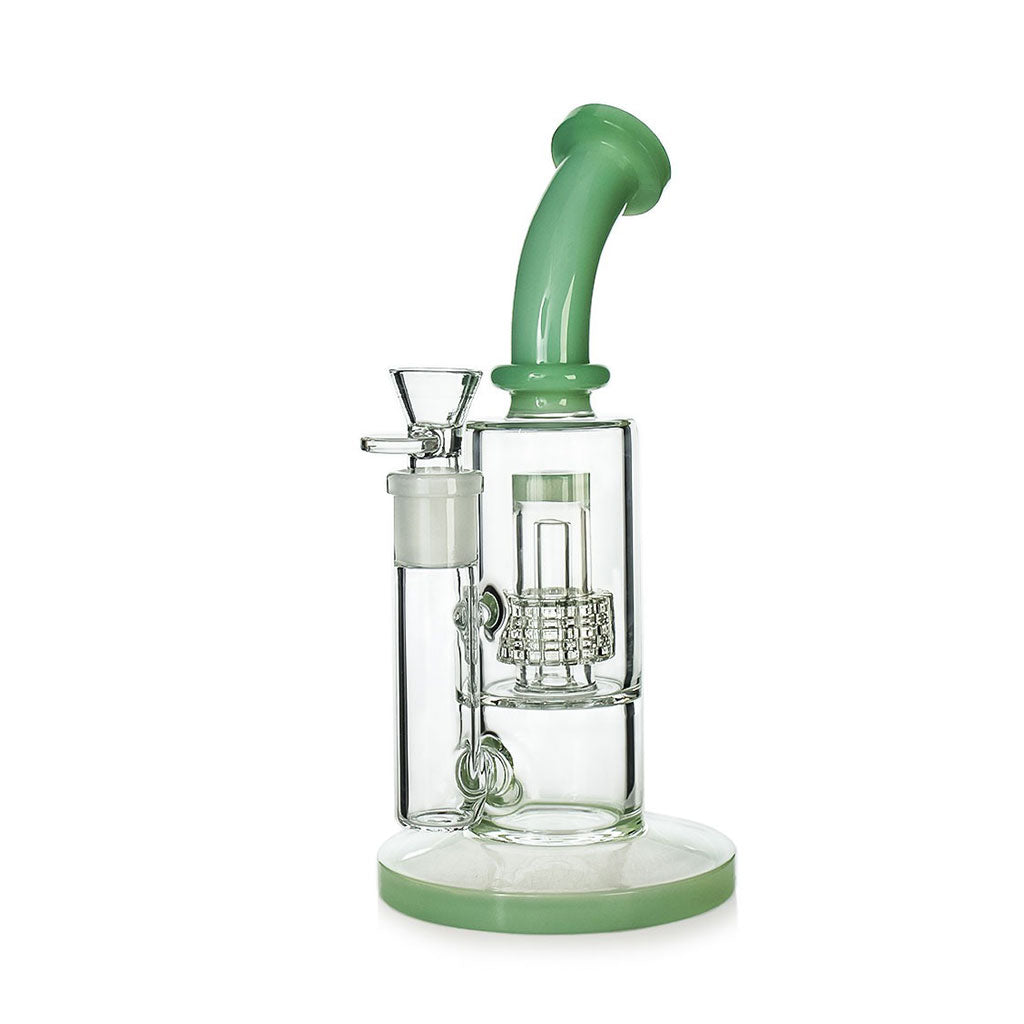 Hittn Barrel Perc Bent Neck Bong