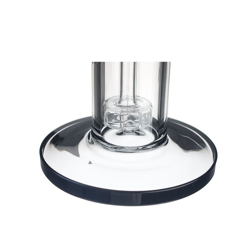 Hittn Double Chamber Showerhead & Tree Arm Perc Straight Bong
