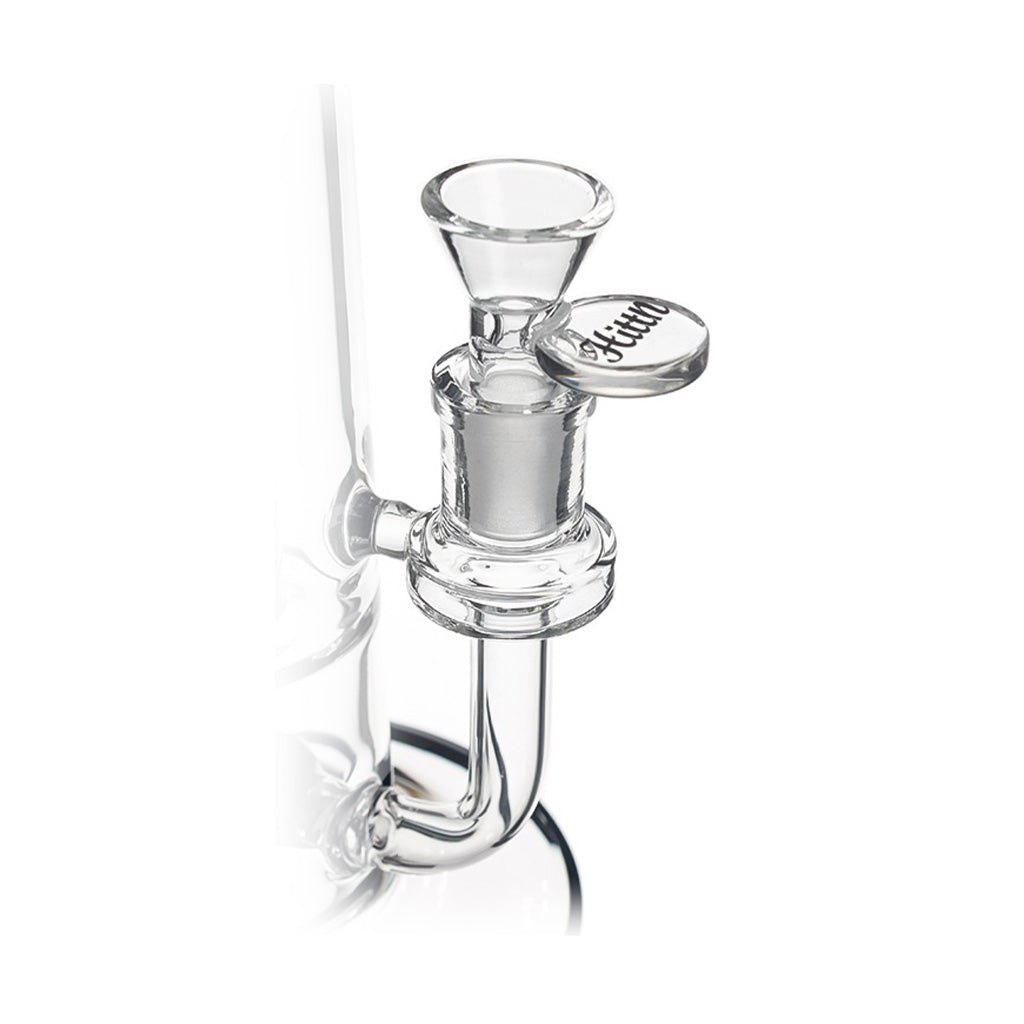 Hittn Straight Tube Bong With Showerhead Perc & Splash Guard