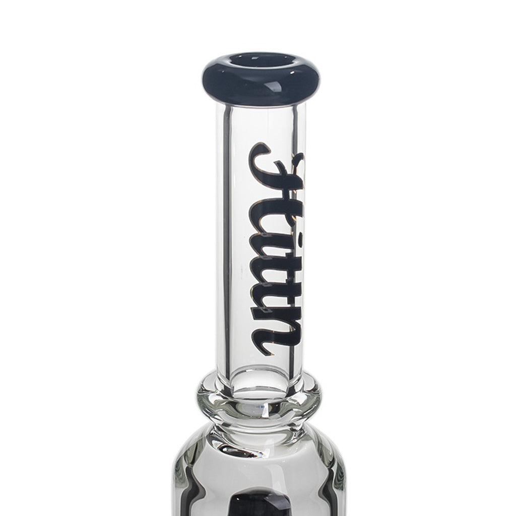 Hittn Straight Tube Bong With Showerhead Perc & Splash Guard