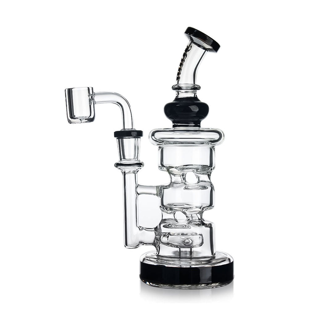Hittn Triple Chamber Disc Perc Recycler Dab Rig