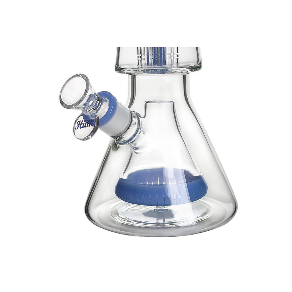 Hittn 8-Arm Tree & Pyramid Double Perc Beaker Bong