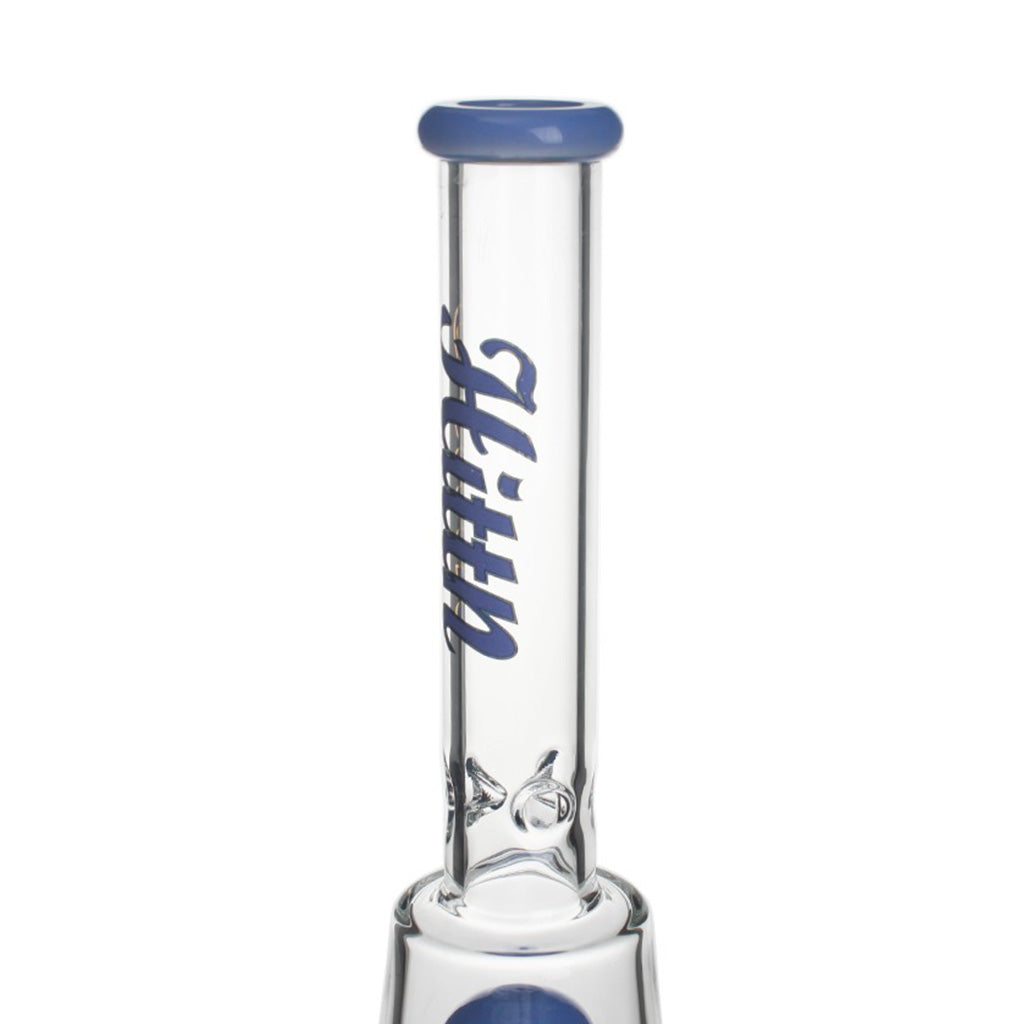 Hittn 8-Arm Tree & Pyramid Double Perc Beaker Bong