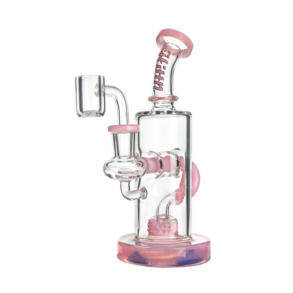 Hittn Color-Accented Barrel Perc Recycler Rig