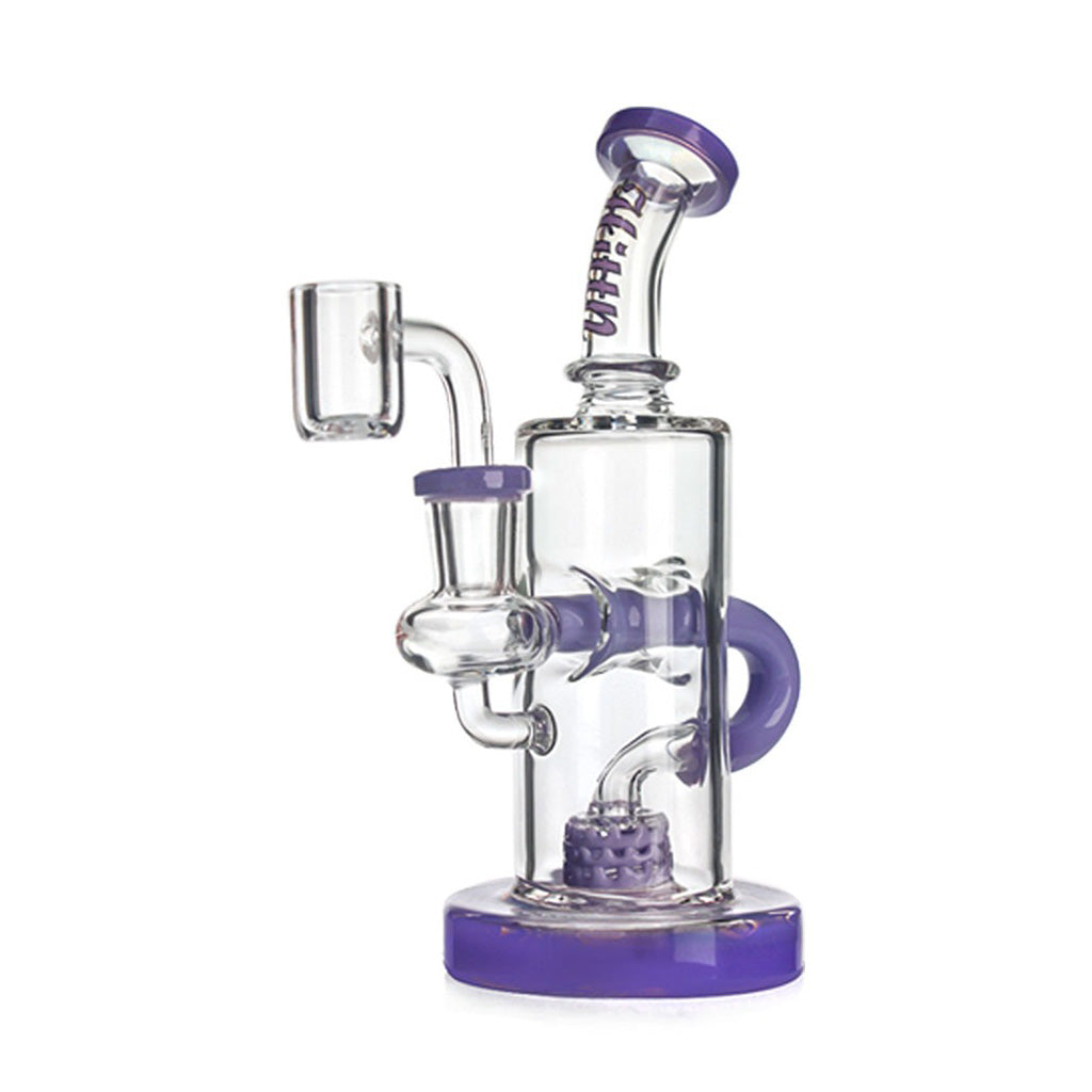 Hittn Color-Accented Barrel Perc Recycler Rig