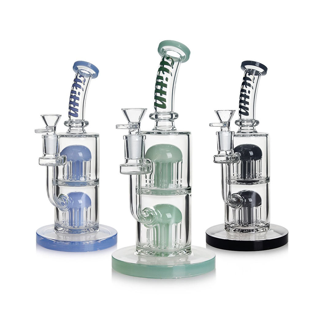 Hittn Double 8-Arm Tree Perc Bong