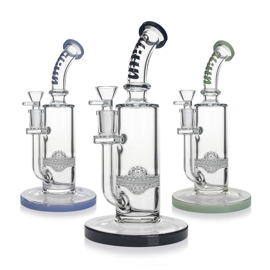 Hittn Sphere Honeycomb Perc Bent Neck Bong
