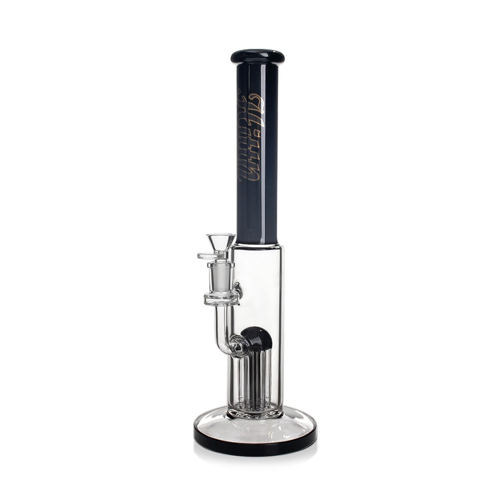 Hittn Stemless 8-Arm Tree Perc Straight Tube Bong