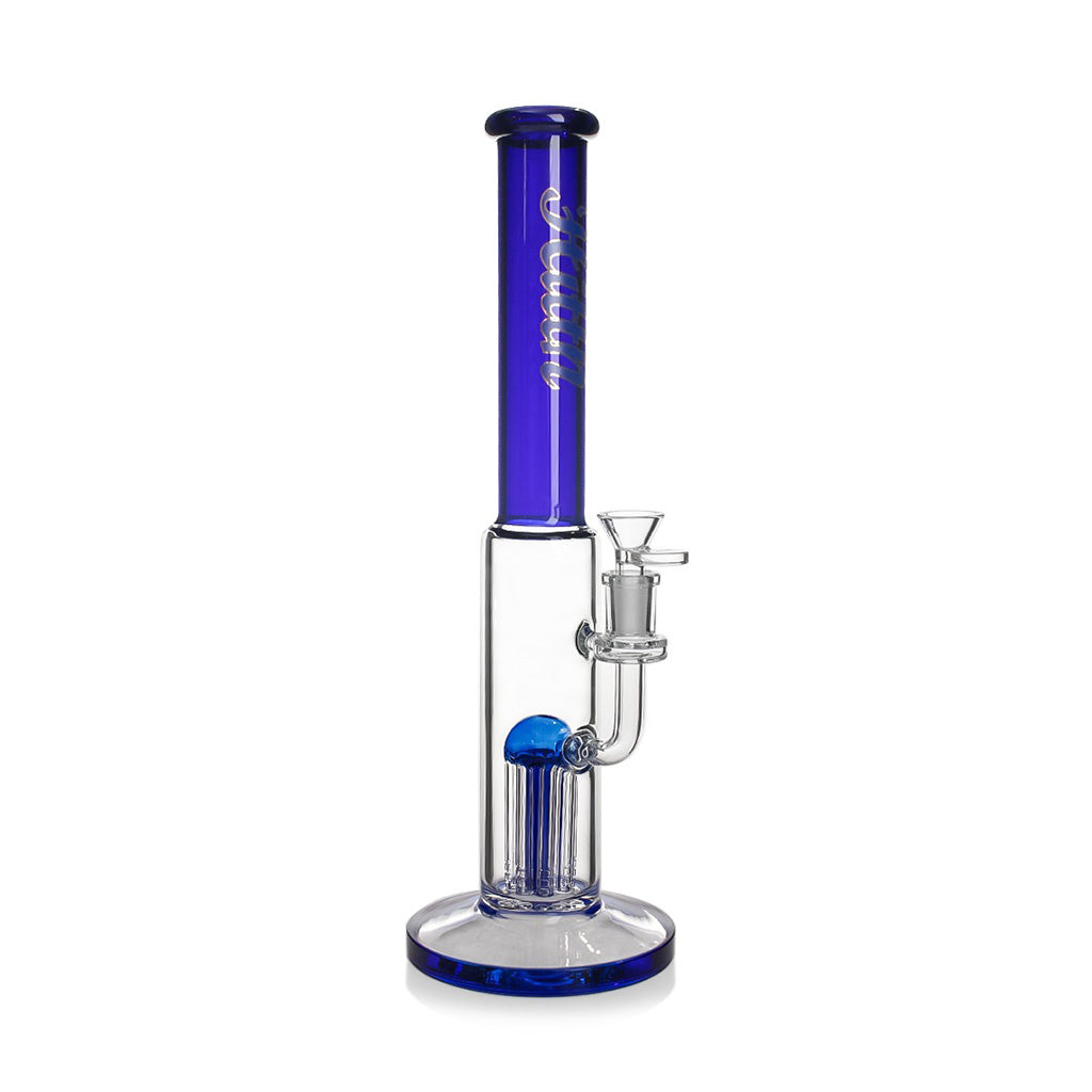 Hittn Stemless 8-Arm Tree Perc Straight Tube Bong
