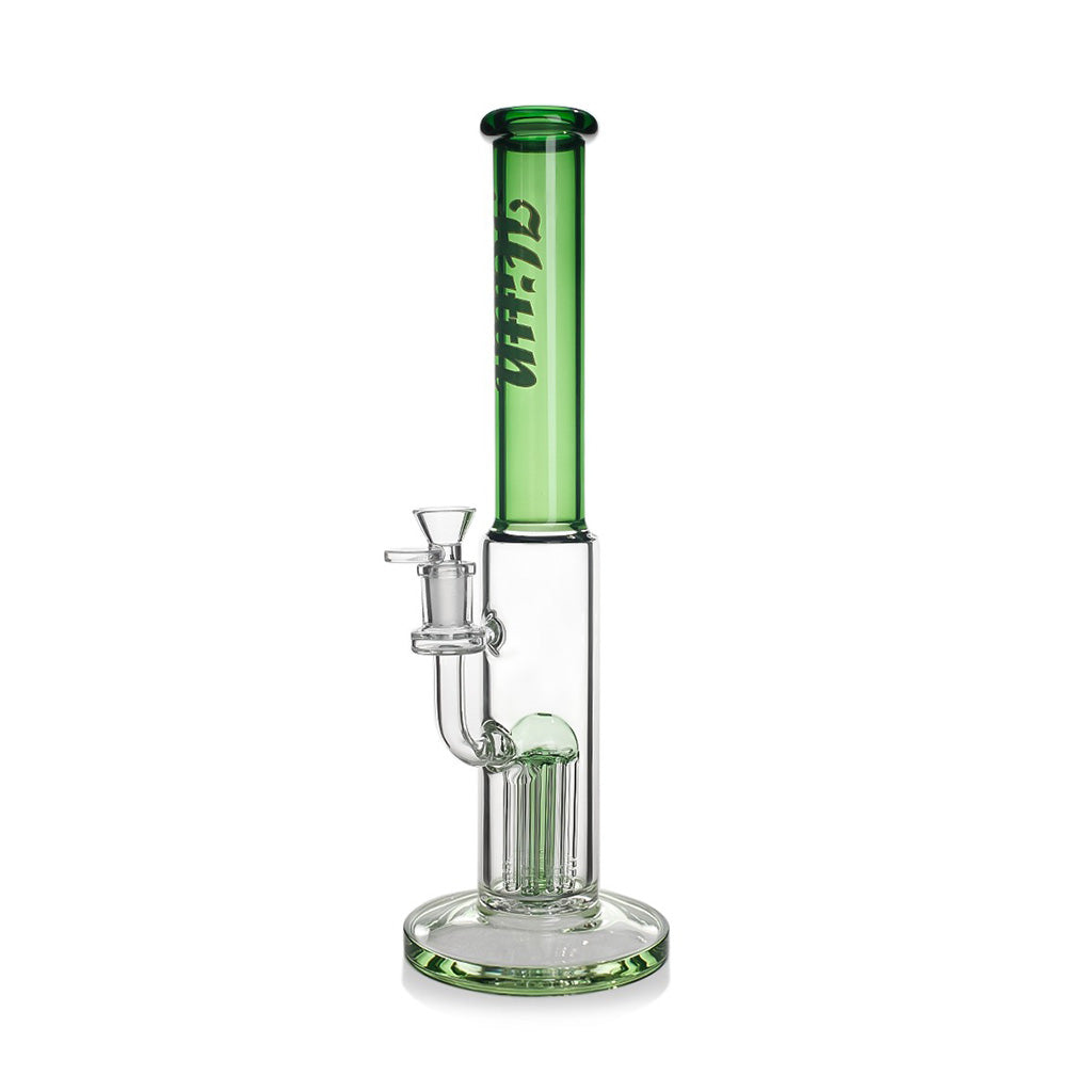 Hittn Stemless 8-Arm Tree Perc Straight Tube Bong