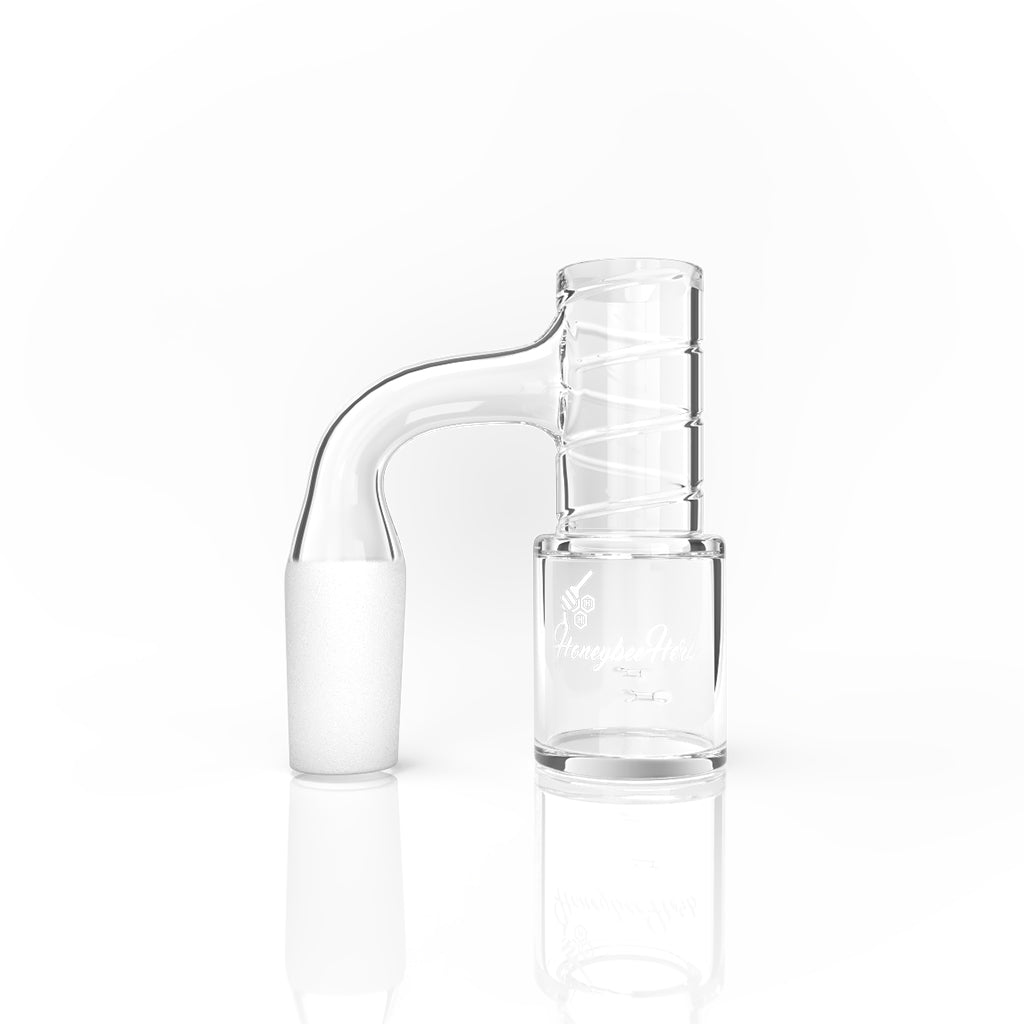 Honey Chamber Whirlwind Quartz Banger - 90° Degree | Bl