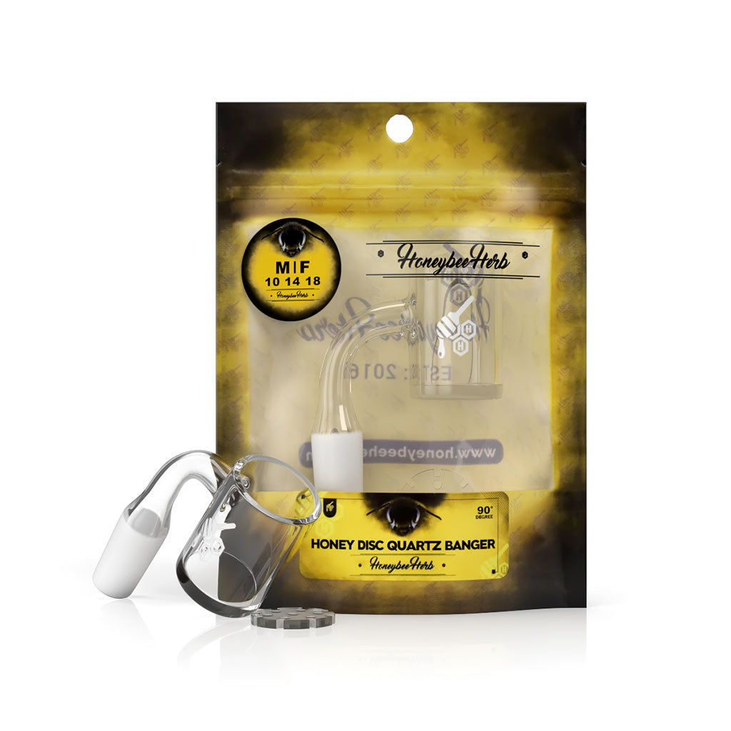 Honey Disc Quartz Banger - 90° Degree | Yl