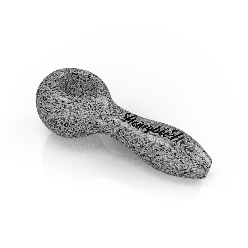 Honeybee Herb Frit Speckled Spoon Pipe