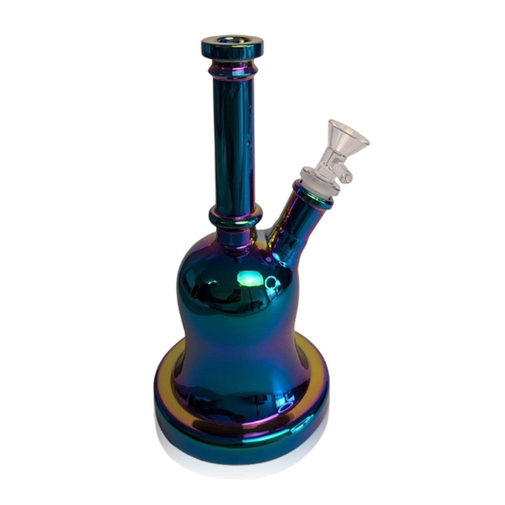 Bell Shaped Metallic Glass Bong