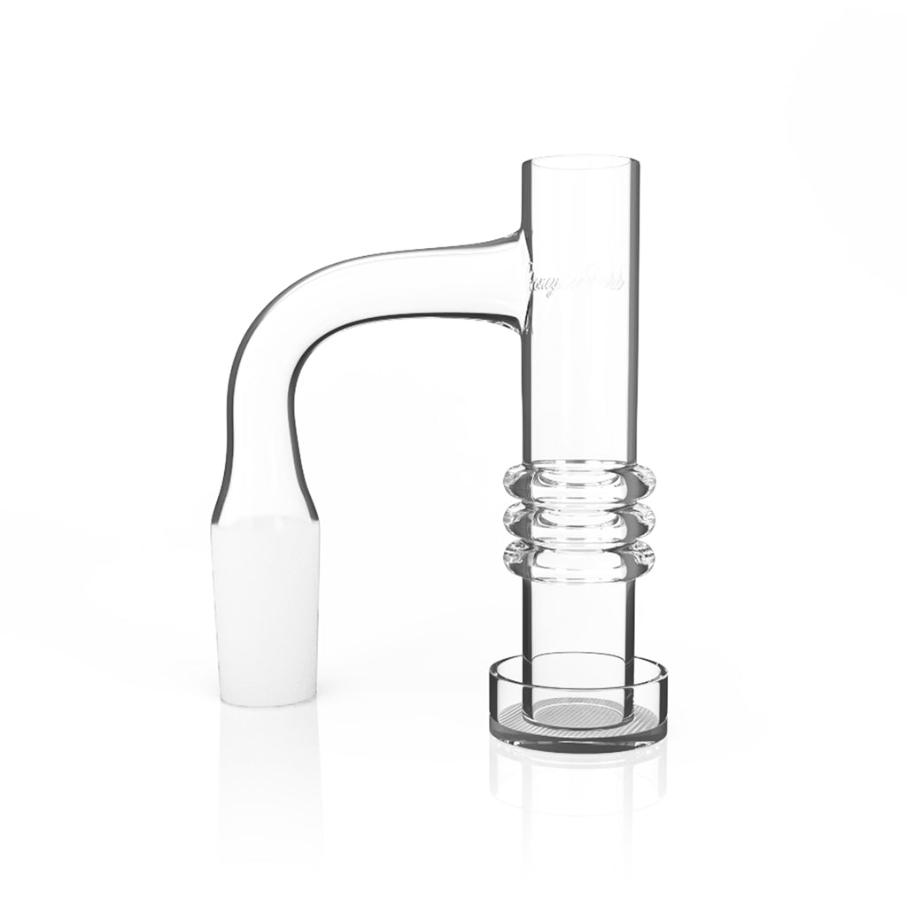 Honeysuckle Triple Ring Quartz Banger - 90° Degree | Bl