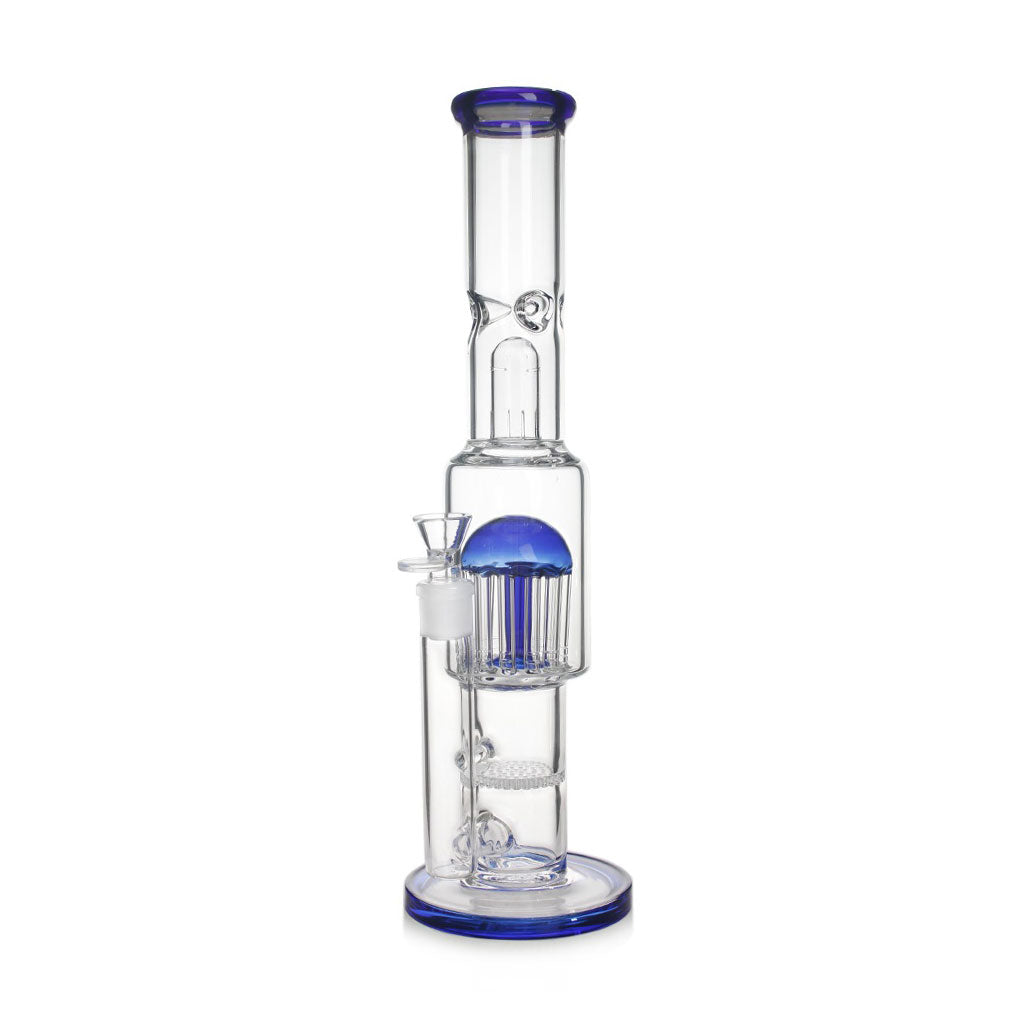 Honeycomb & 12 Arm Tree Perc Bong