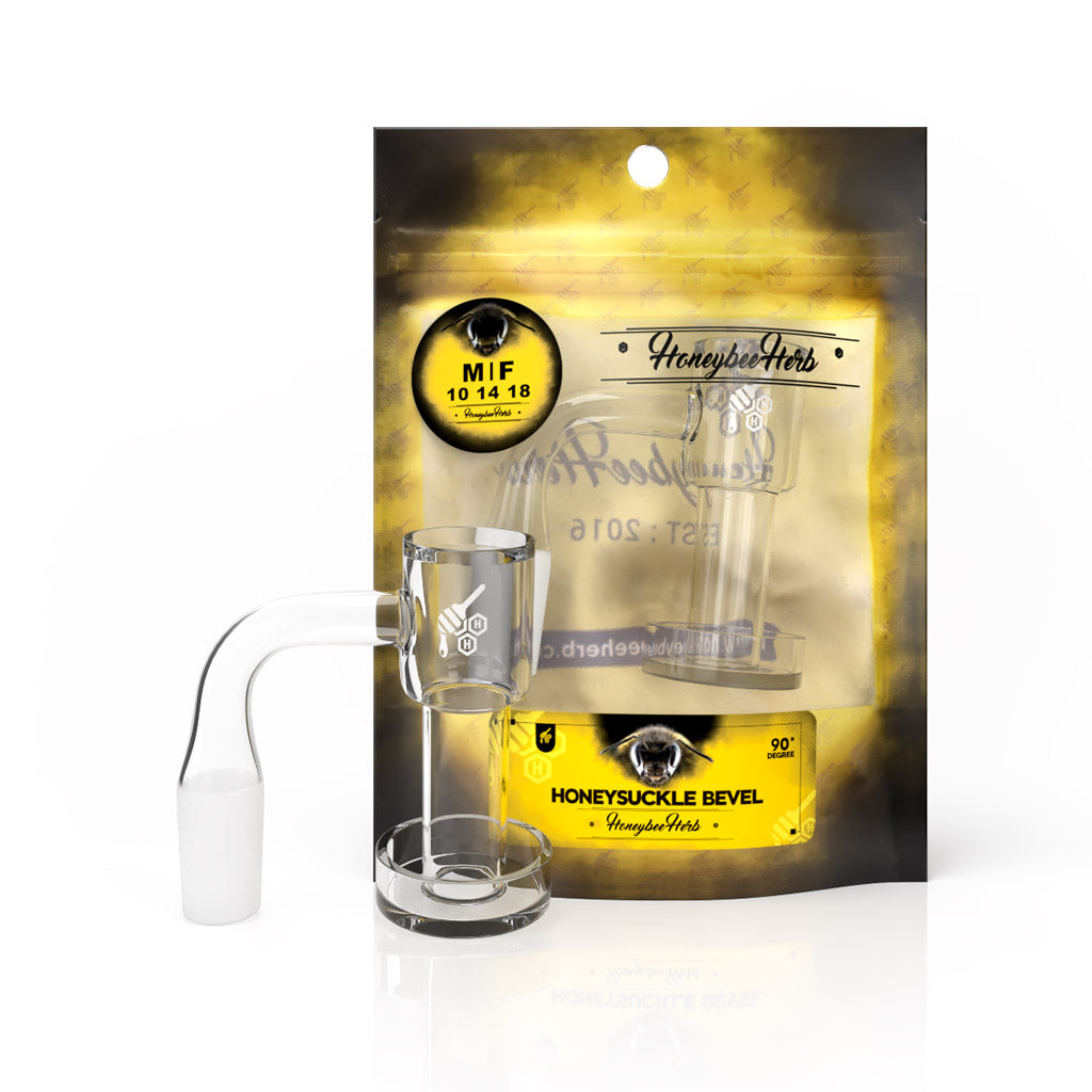 Honeysuckle Bevel Quartz Banger - 90° Degree | Yl