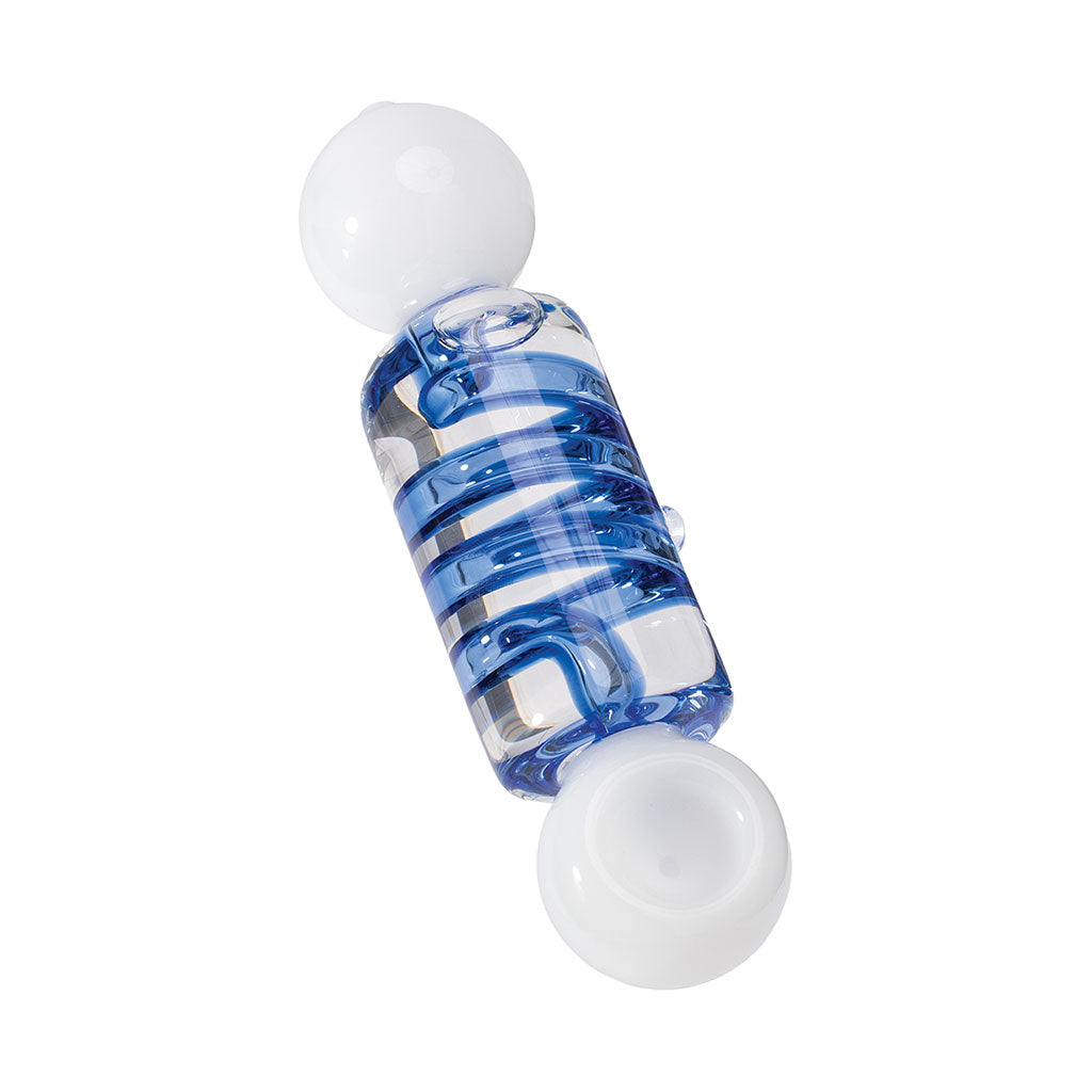 Coil Glycerin Hand Pipe Transparent Chamber