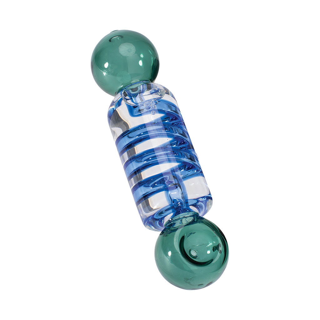 Coil Glycerin Hand Pipe Transparent Chamber