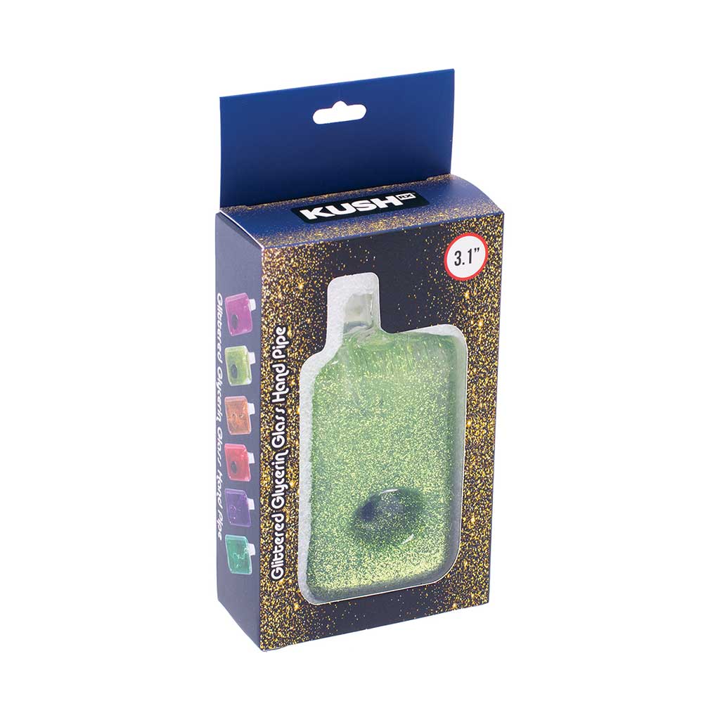 Liquid Glitter Square Hand Pipe