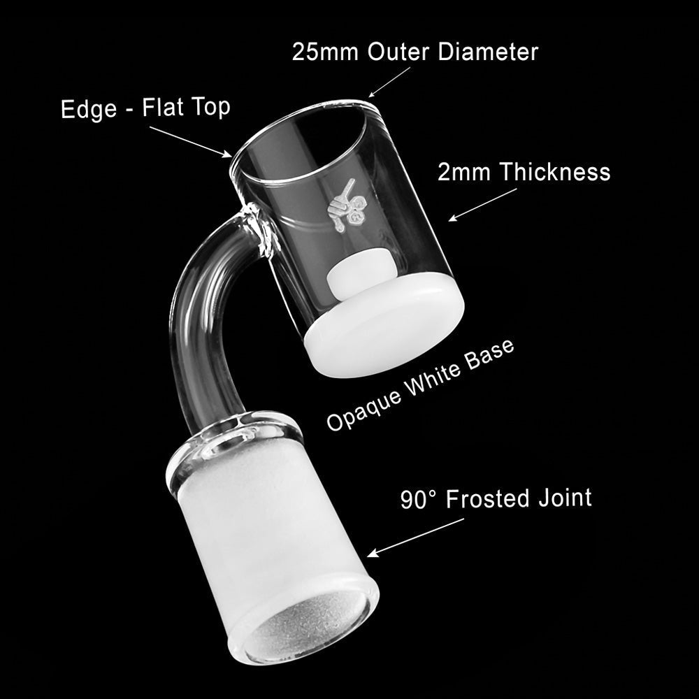 Honey & Milk Core Reactor Quartz Banger - 90° Degree