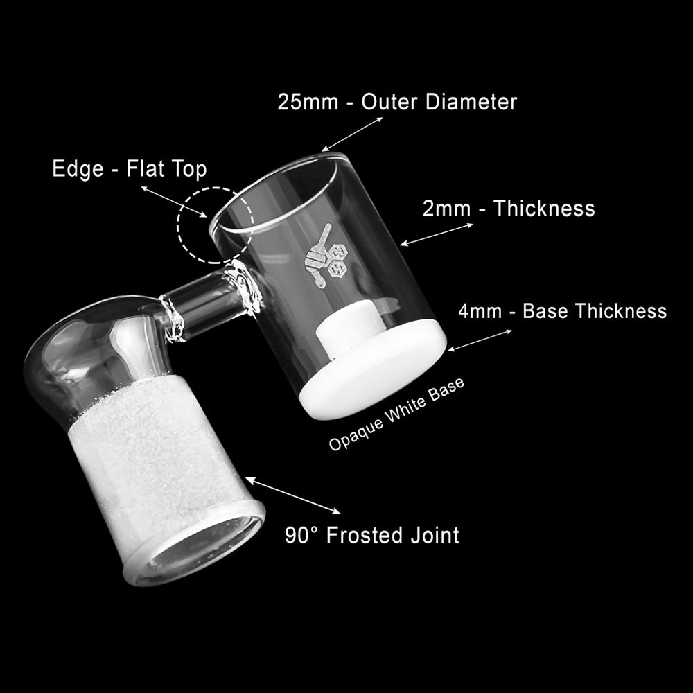 Honey & Milk Core Reactor Sidecar Quartz Banger - 90° Degree