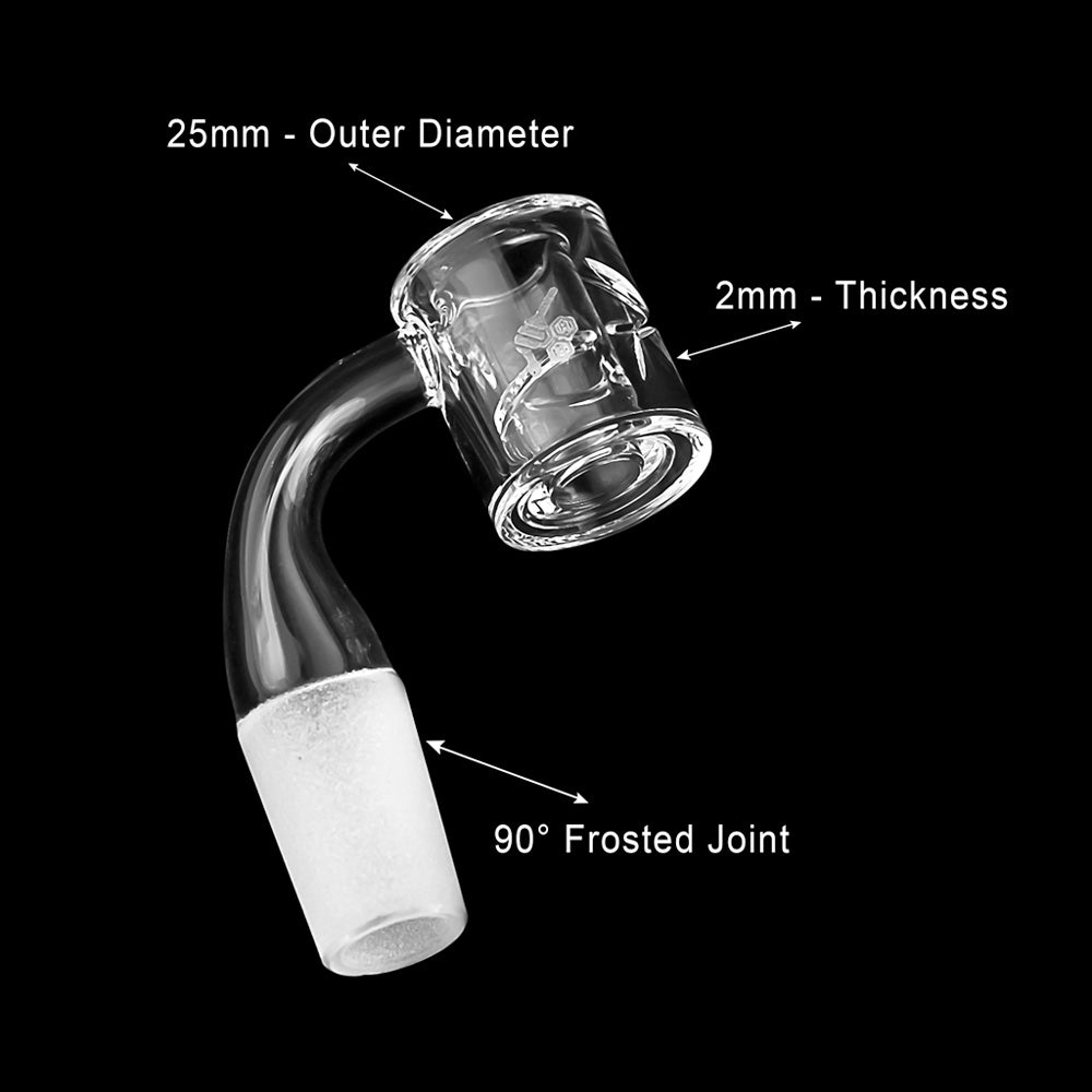 Honey Chamber Quartz Banger - 90° Degree | Yl