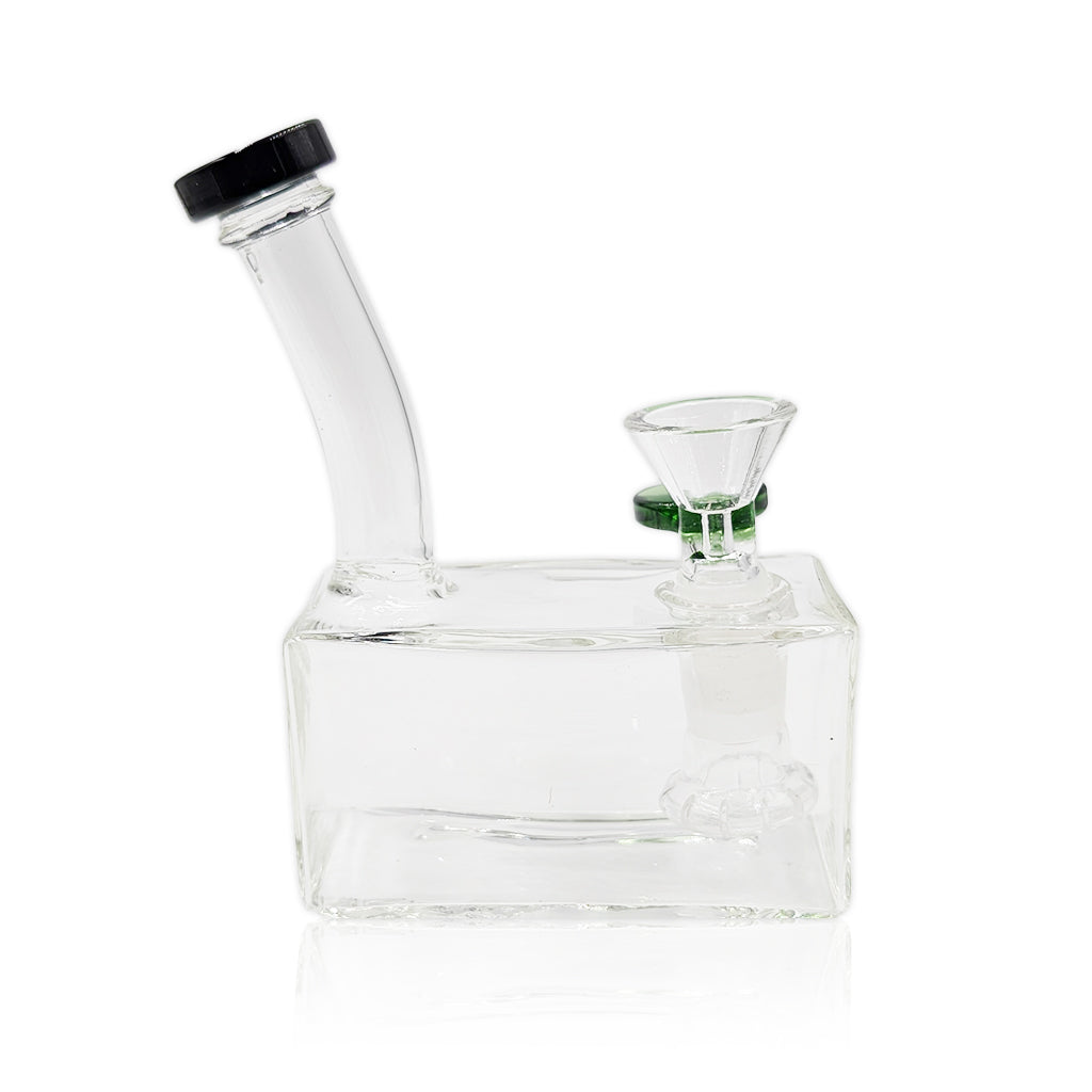 Mini Square Box Showerhead Perc Rig