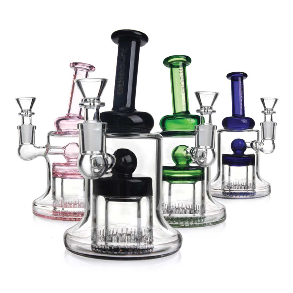Phoenix Star 7 Inch Bubbler Dab Rig With Double Showerhead Perc