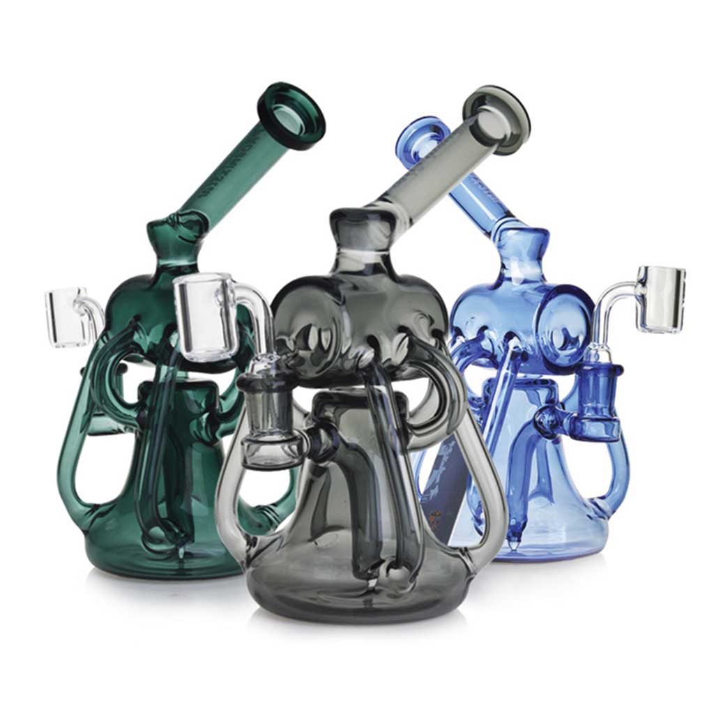 Phoenix Star 8 Inch Dual Chamber Cylinder Top Recycler Dab Rig