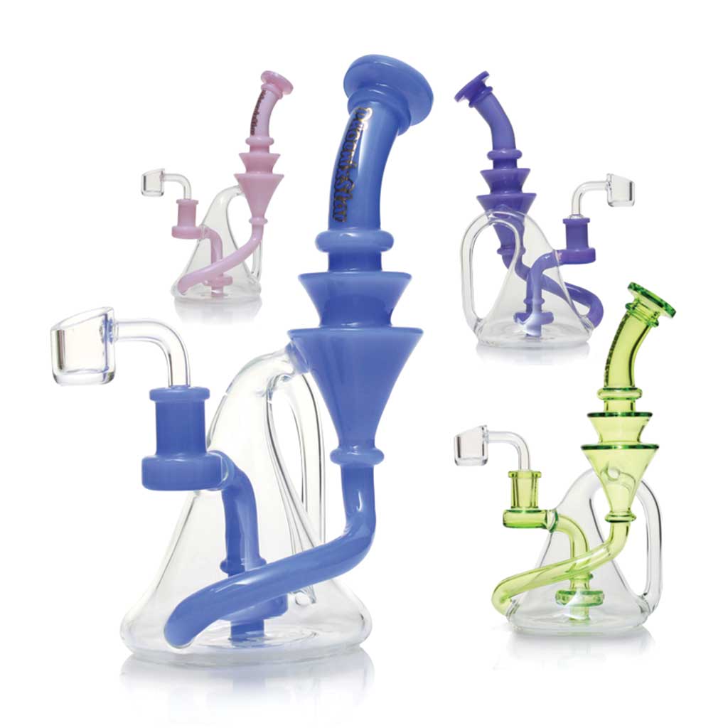 Phoenix Star Showerhead Perc 8 Inch Recycler Dab Rig