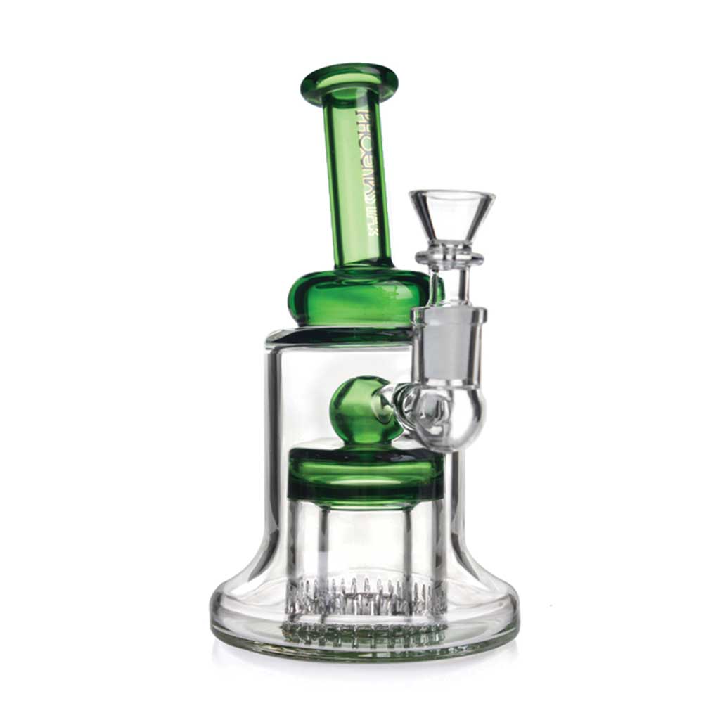 Phoenix Star 7 Inch Bubbler Dab Rig With Double Showerhead Perc