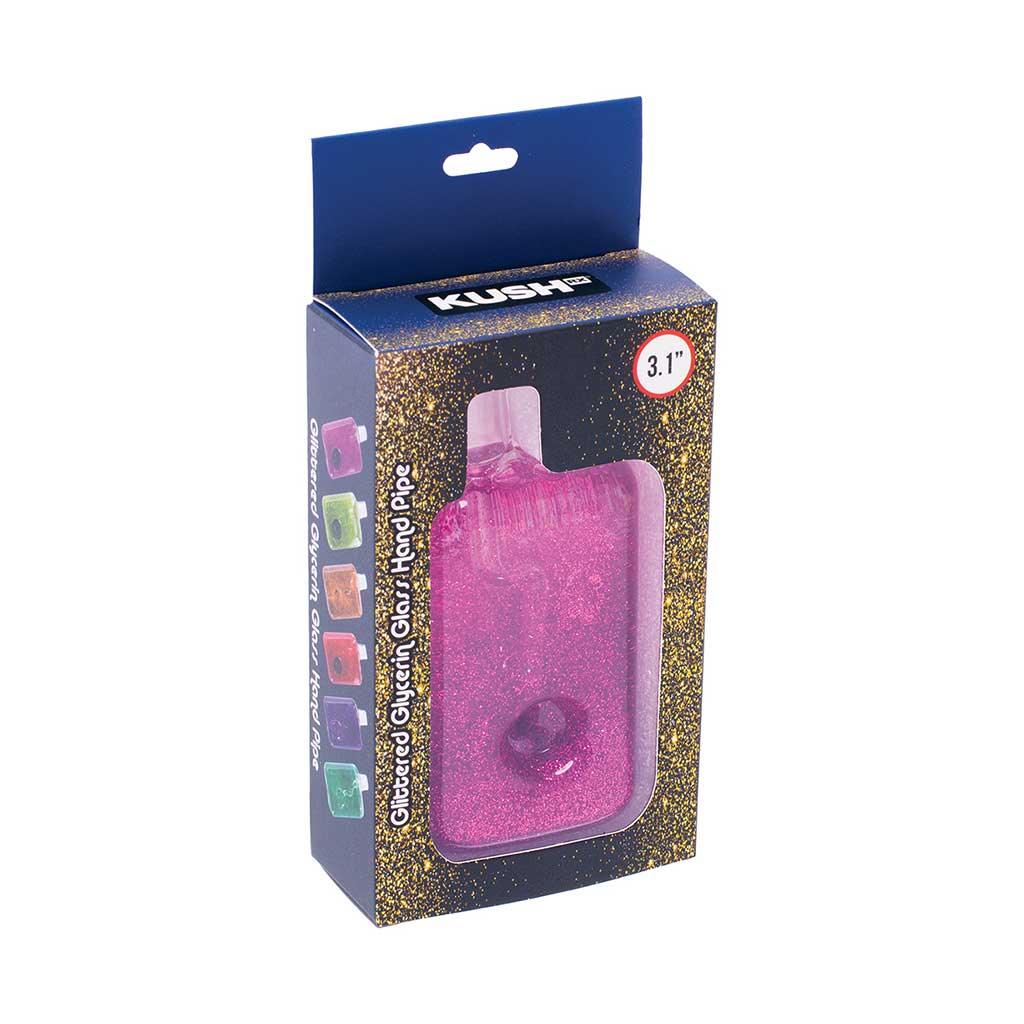 Liquid Glitter Square Hand Pipe