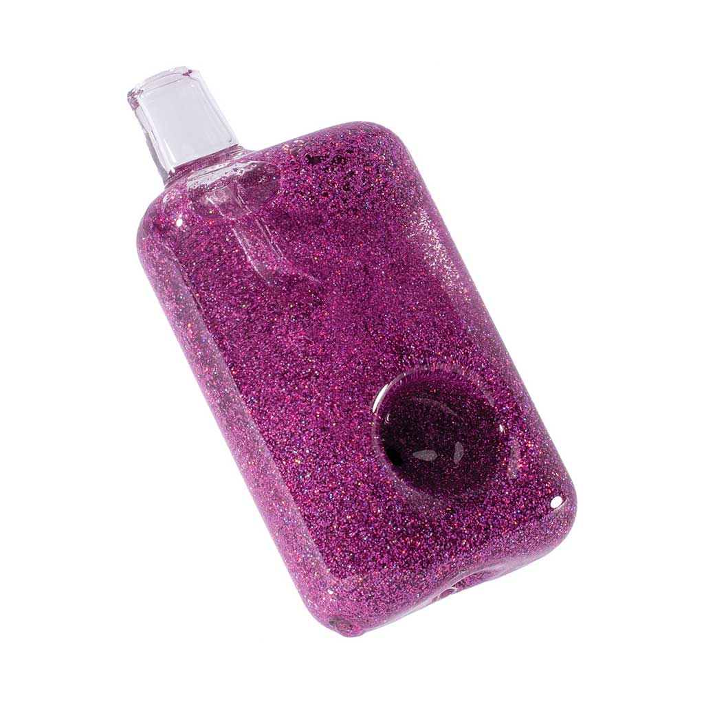 Liquid Glitter Square Hand Pipe