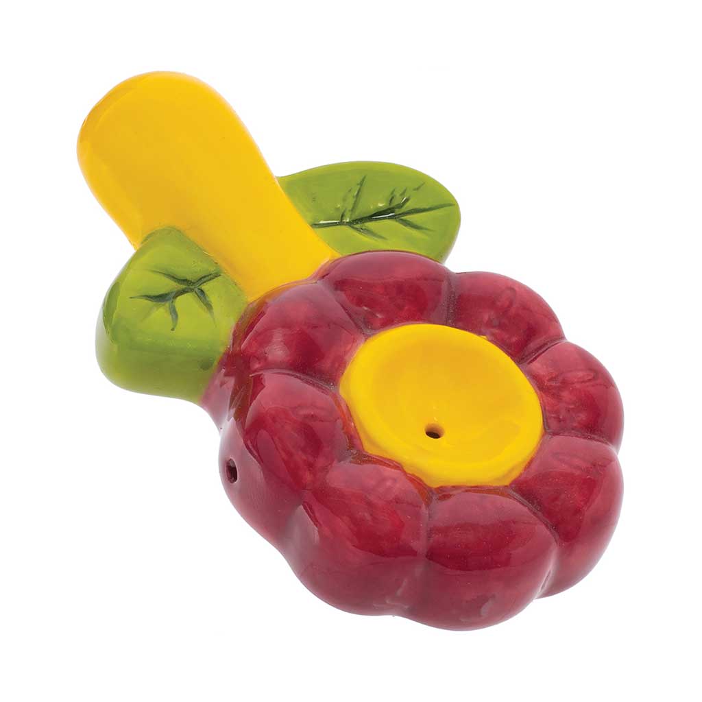 Flower Ceramic Pipe - Wacky Bowlz