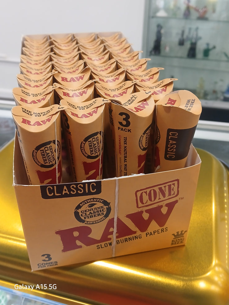 RAW CONE 32/3 PK KING SIZE CLASSIC