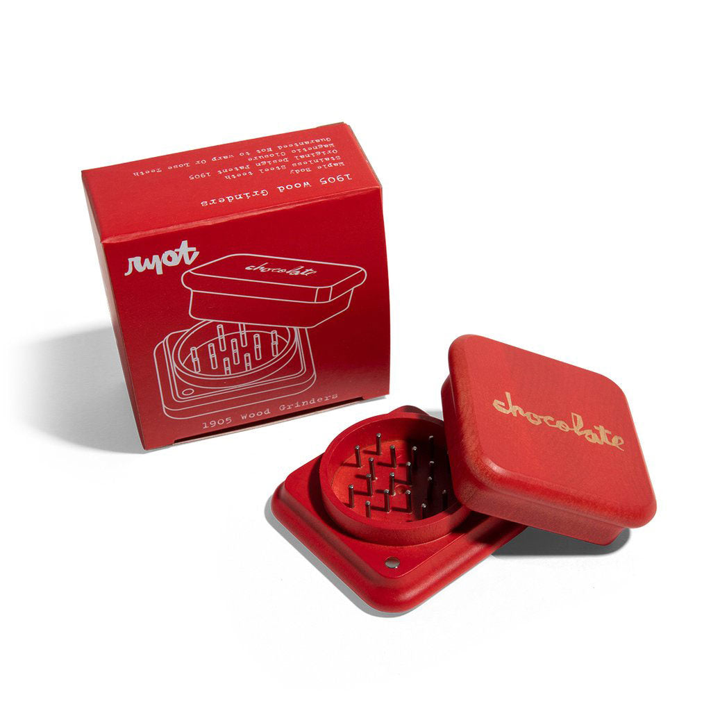 Chocolate X RYOT 2Pc Red Maple Grinder