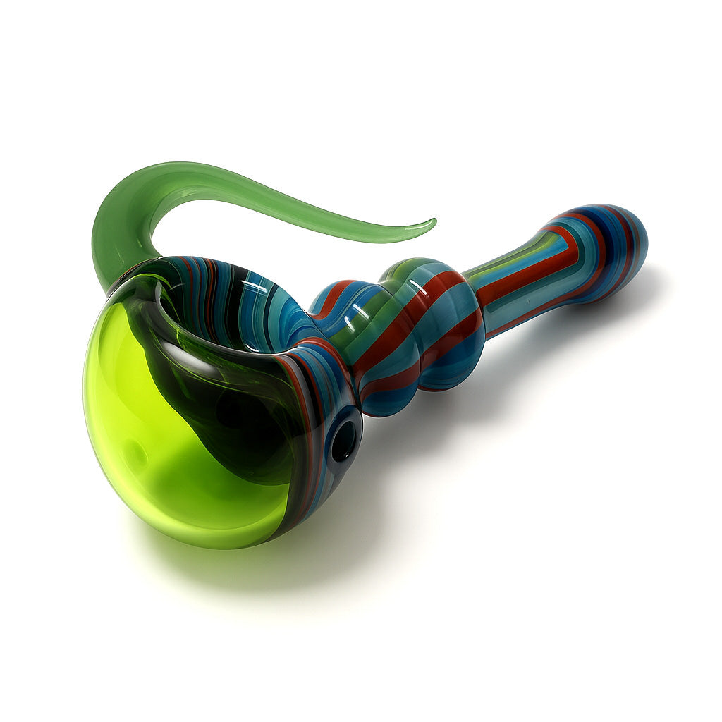 Slime Track Double Horn Hand Pipe