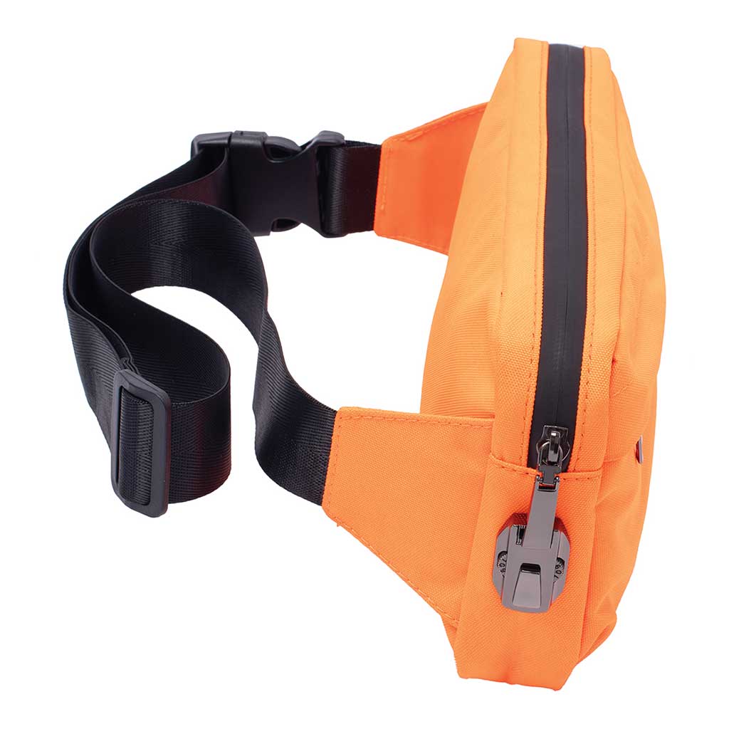 11.5In X 5.5In X 2In Smellproof Sling Bag - Neon Orange