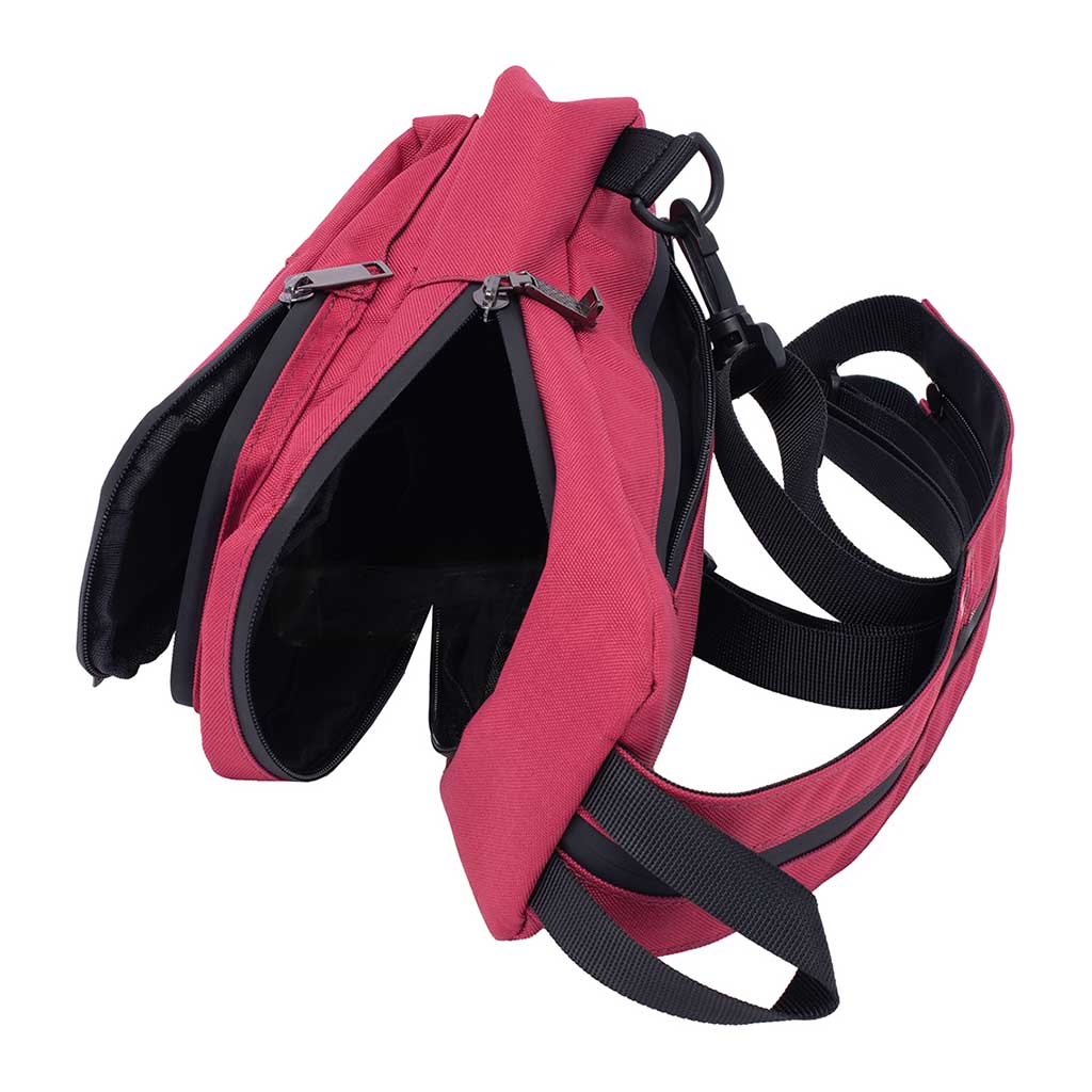 12In X 6In X 2In Smellproof Sling Bag - Wine Red