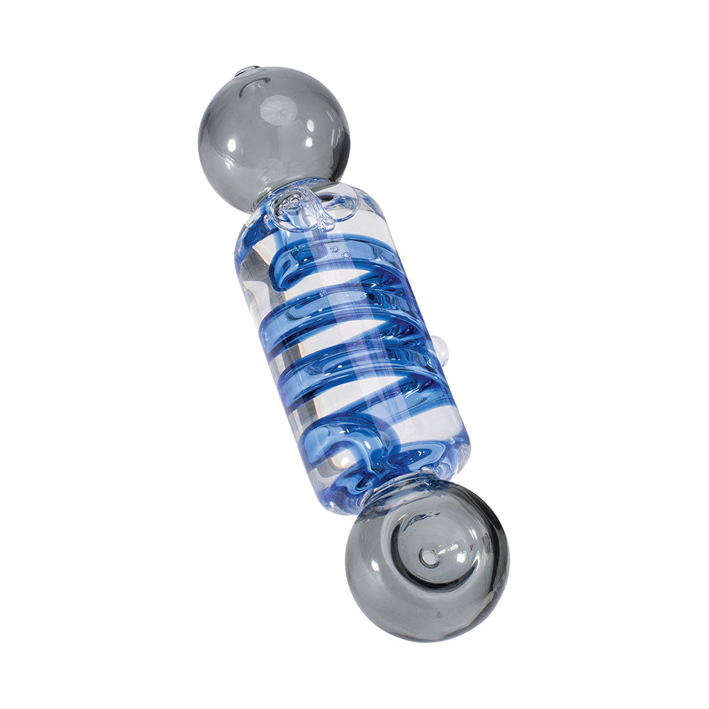 Coil Glycerin Hand Pipe Transparent Chamber