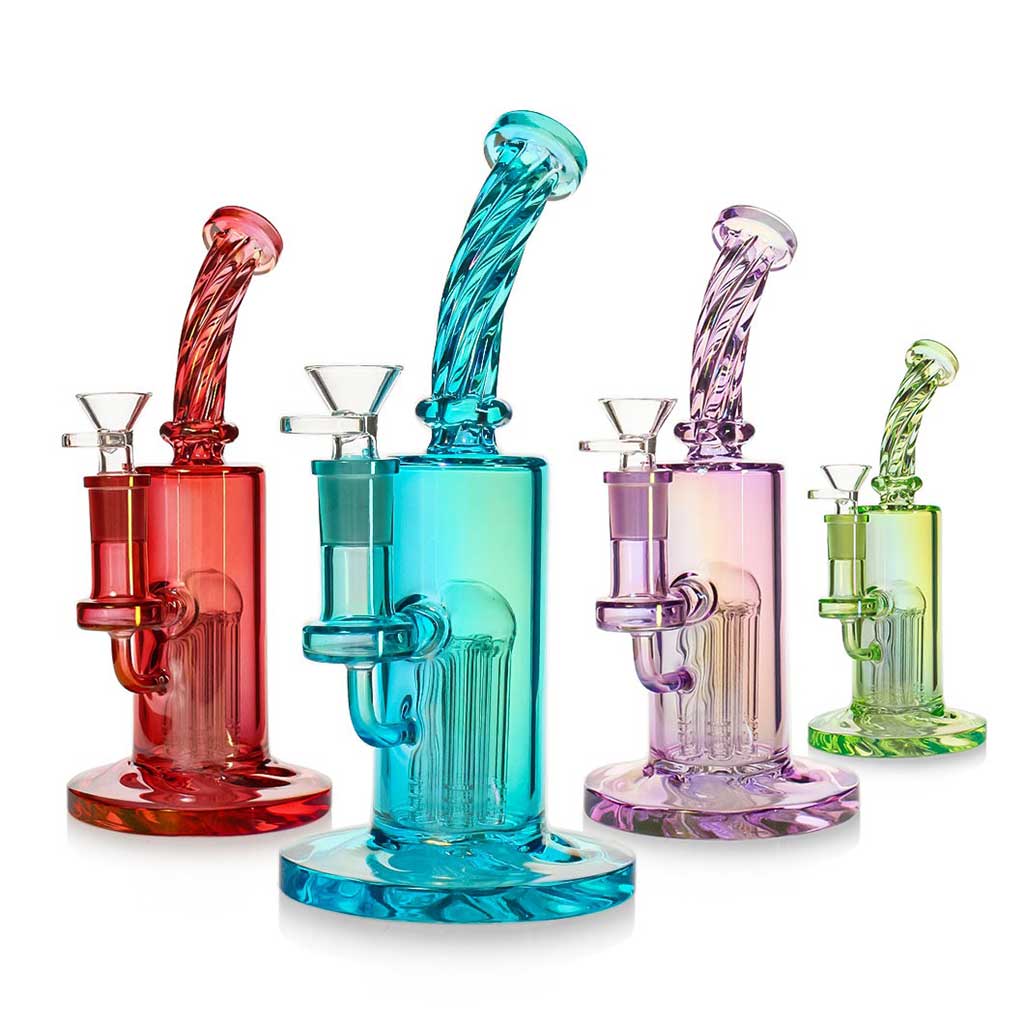Spiral Neck Tree Perc Cylindrical Rig