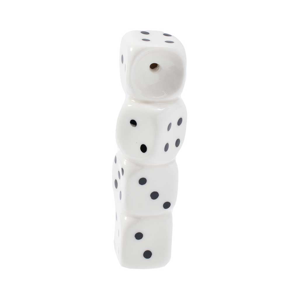 Stacked Dice Ceramic Pipe